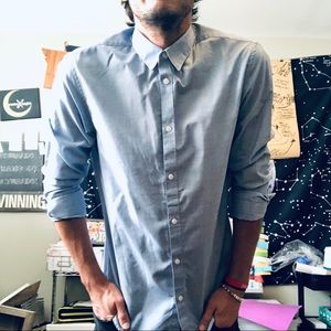 H&M Easy Iron / Slim Fit Button Front Shirt